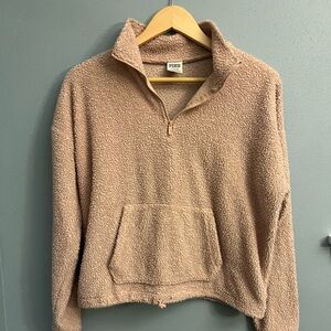 PINK Victoria’s Secret Sherpa Quarter Zip